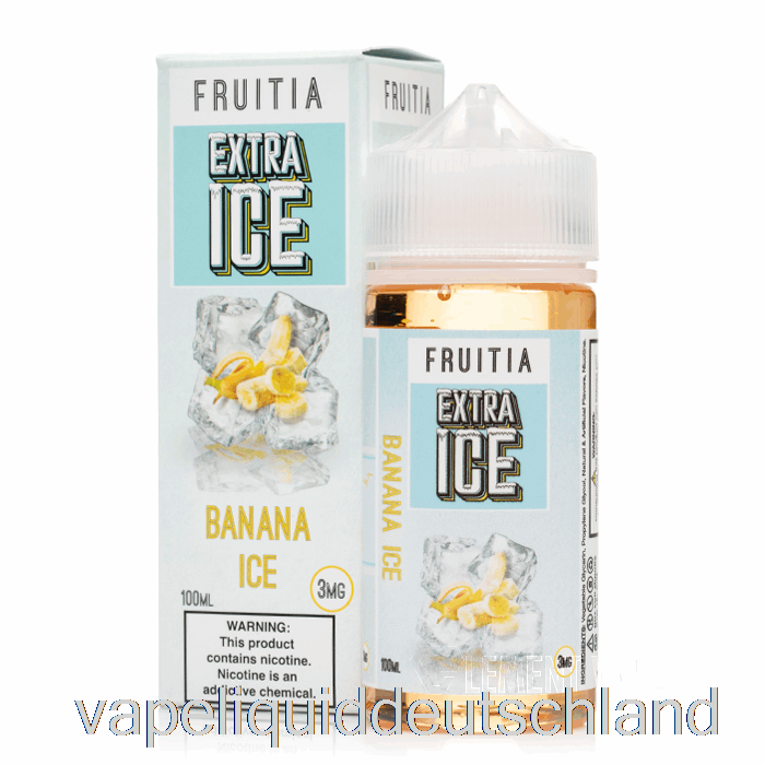 Bananeneis – Extra-Eis – Fruitia – 100 Ml, 6 Mg Vape-Flüssigkeit